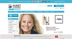 Desktop Screenshot of kunst-klipperietshop.dk