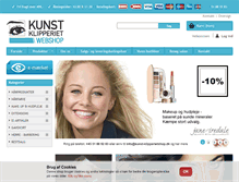Tablet Screenshot of kunst-klipperietshop.dk